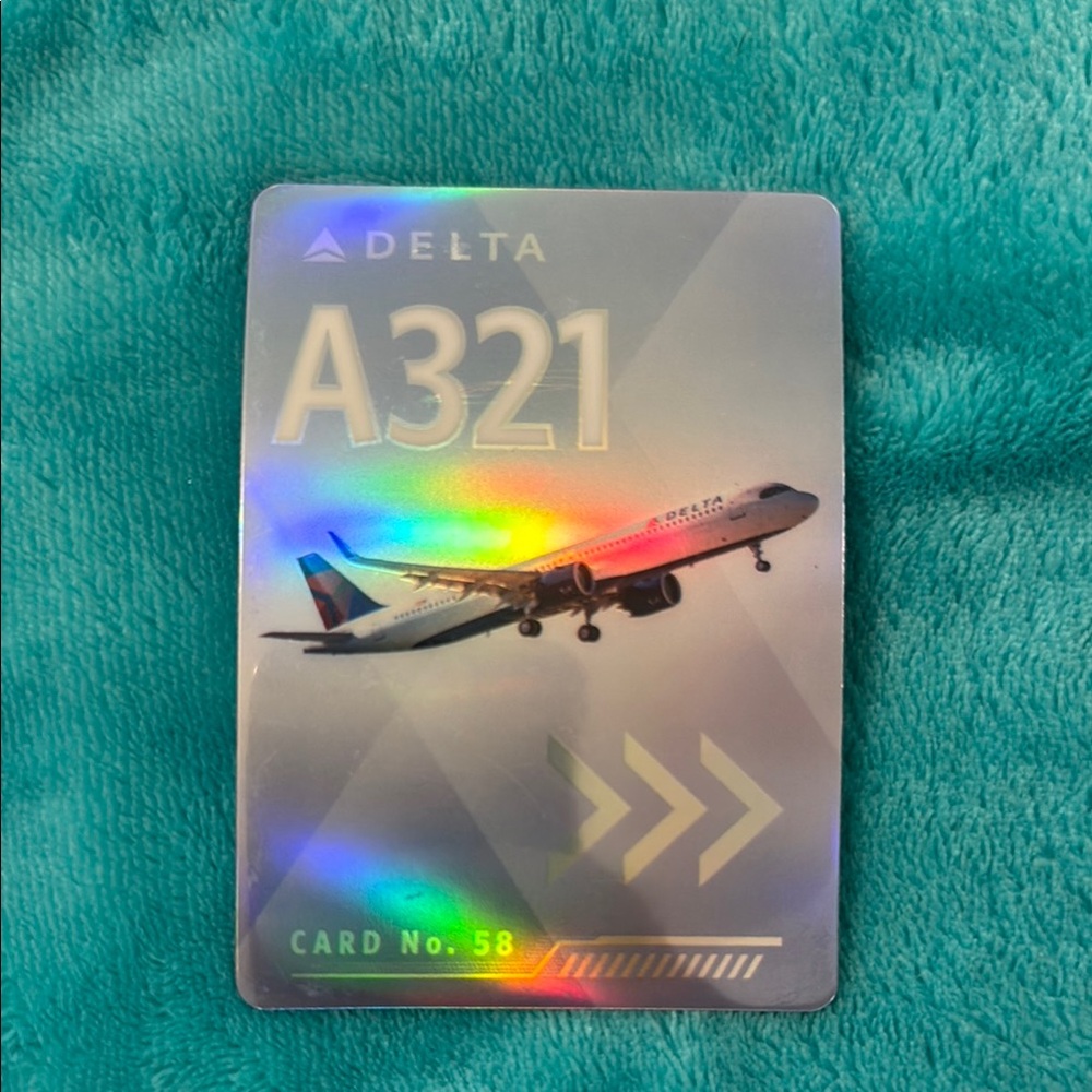Delta trading card A321